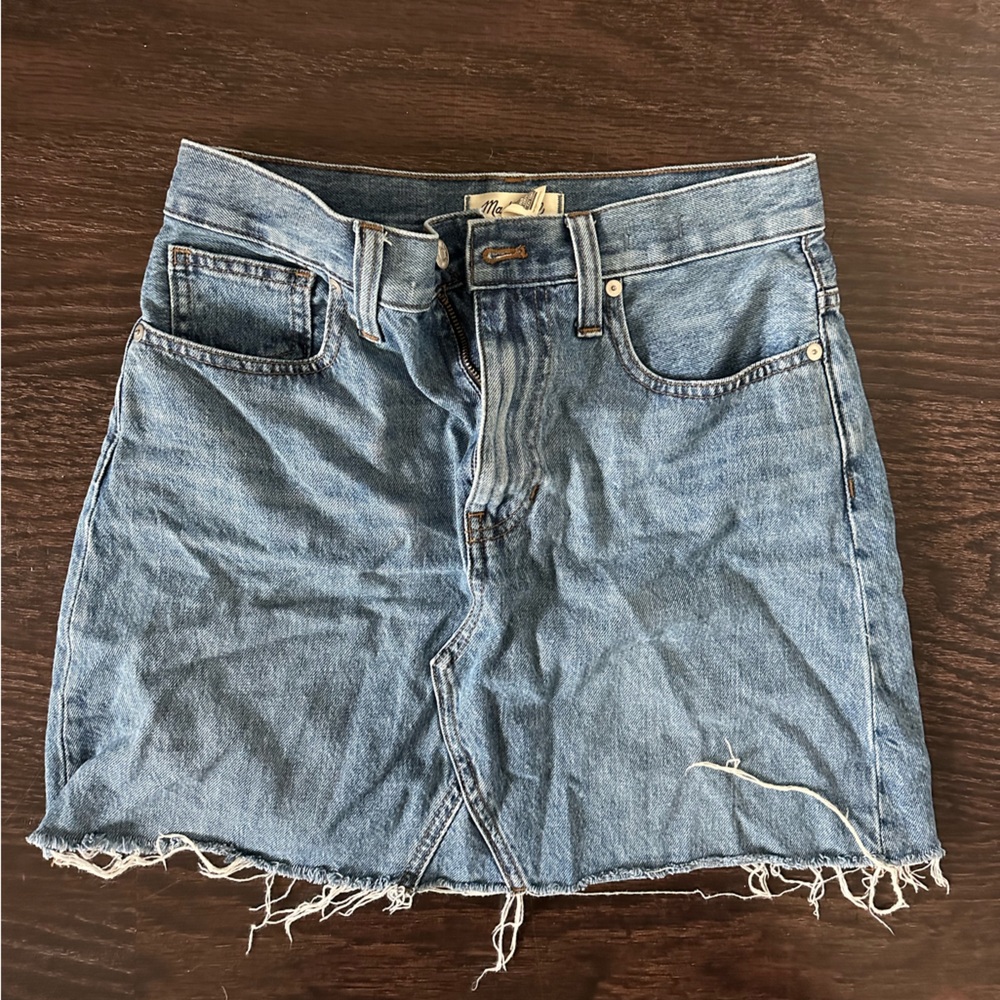 Madewell Rigid Denim A-Line Skirt